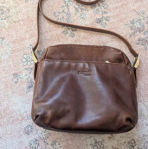 BASIDO Genuine Leather Crossbody – Rich Brown – Recently Hand-Conditioned